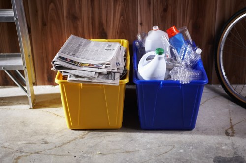 Residents participating in waste recycling in Tooting