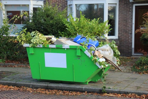 Recycling processes at a Tooting skip hire service